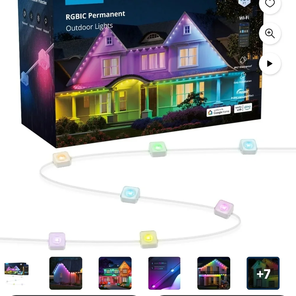 RGBIC Outdoor Party Lights - Multicolor